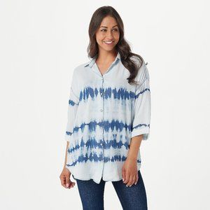 NEW Laurie Felt Tencel Tie Dye Painter's Shirt-S